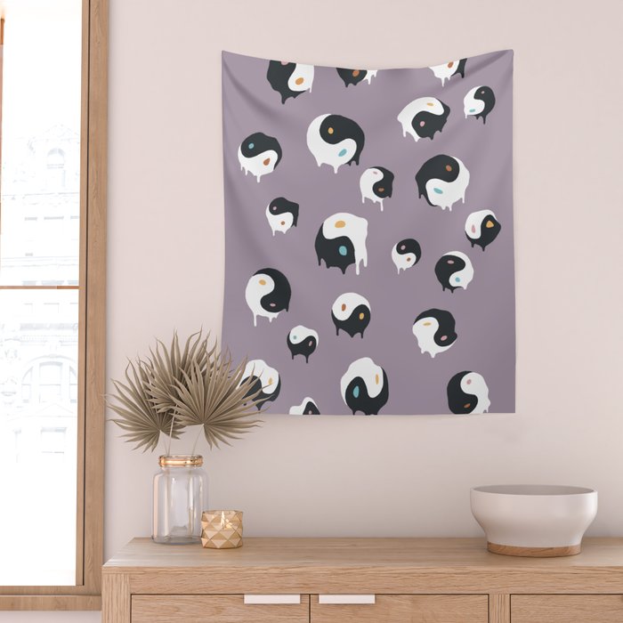 Yinyang pattern 1p  Wall Tapestry Gallery Image 2