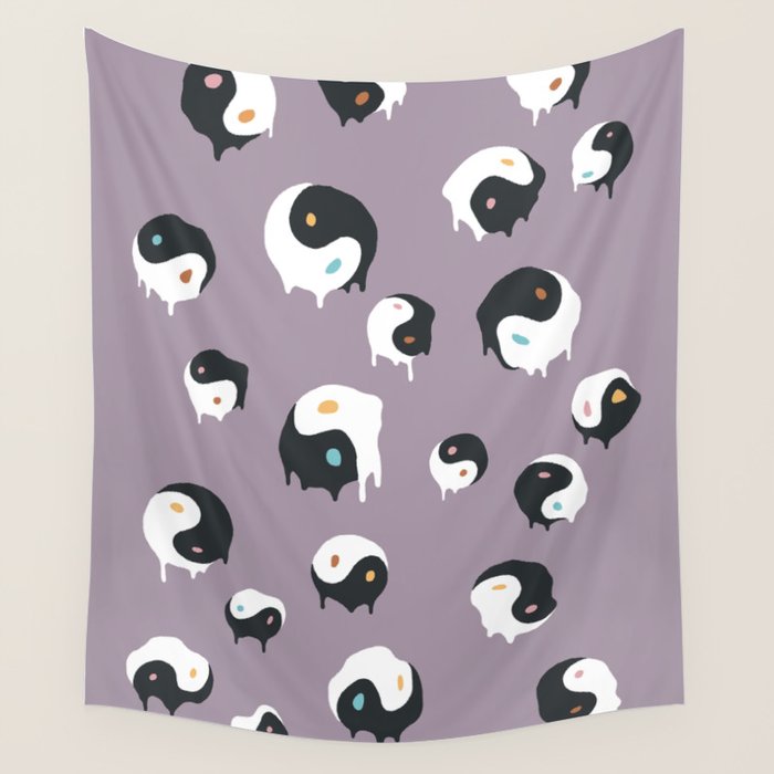 Yinyang pattern 1p  Wall Tapestry Gallery Image 4