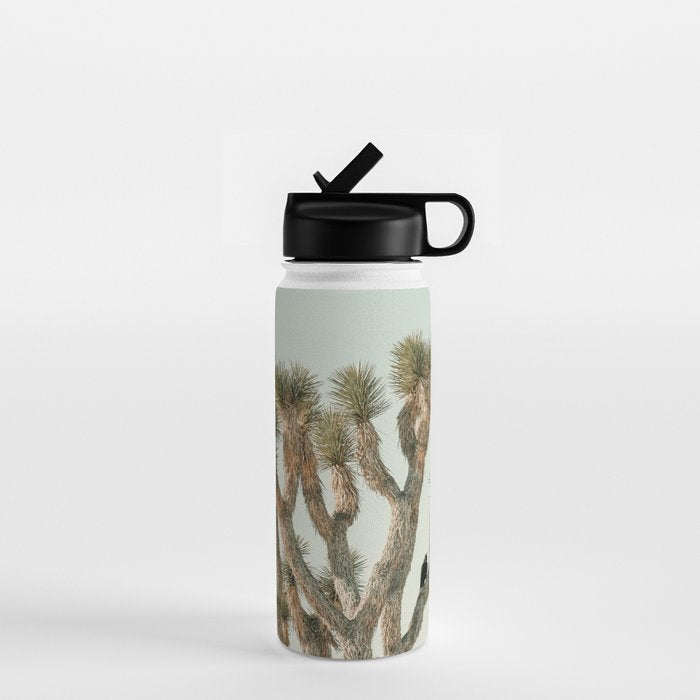 Joshua Tree With Crow - Modern Fine Art Photograph Water Bottle Gallery Image 1