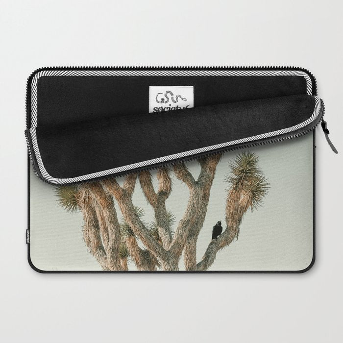 Joshua Tree With Crow - Modern Fine Art Photograph Laptop Sleeve Gallery Image 2