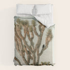 Joshua Tree With Crow - Modern Fine Art Photograph Duvet Cover Gallery Image 6