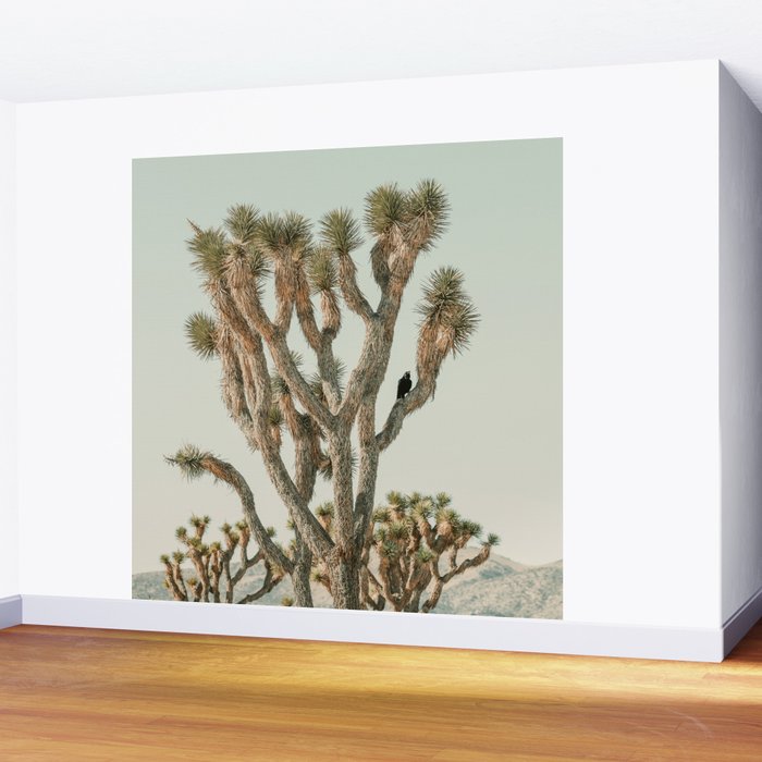 Joshua Tree With Crow - Modern Fine Art Photograph Wall Mural Gallery Image 2