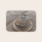 Cappuccino for anyone ? | coffee | breakfast | morning | mood | beige | tasty | happy Bath Mat Gallery Image 1