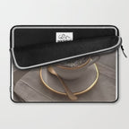 Cappuccino for anyone ? | coffee | breakfast | morning | mood | beige | tasty | happy Laptop Sleeve Gallery Image 2