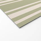 Mediterranean Ticking Stripe Sage Sand  Welcome Mat Gallery Image 2