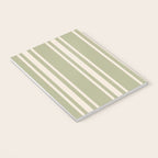Mediterranean Ticking Stripe Sage Sand  Notebook Gallery Image 3