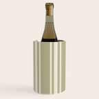 Mediterranean Ticking Stripe Sage Sand  Wine Chiller Gallery Image 2