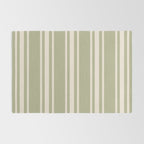 Mediterranean Ticking Stripe Sage Sand  Rug Gallery Image 2