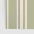 Mediterranean Ticking Stripe Sage Sand  Poster Gallery Image 3