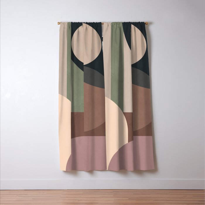 Geometric Abstraction 263 Window Curtain Gallery Image 3