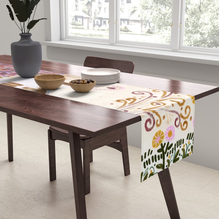 The Old Country Farm in Rustic Brown - Farm House Decor Table Runner Gallery Image 2