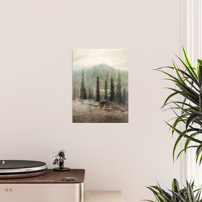 Mountain Black Bear Poster Gallery Image 2