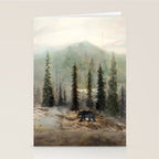 Mountain Black Bear Stationery Card Gallery Image 2