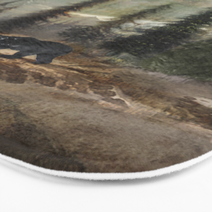 Mountain Black Bear Bath Mat Gallery Image 3