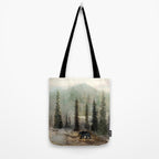 Mountain Black Bear Tote Bag Gallery Image 2