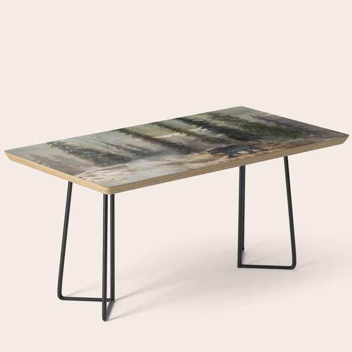 Mountain Black Bear Coffee Table Gallery Image 1