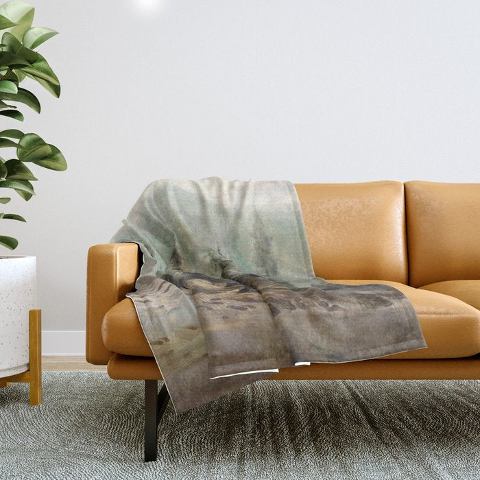 Mountain Black Bear Throw Blanket Gallery Image 1