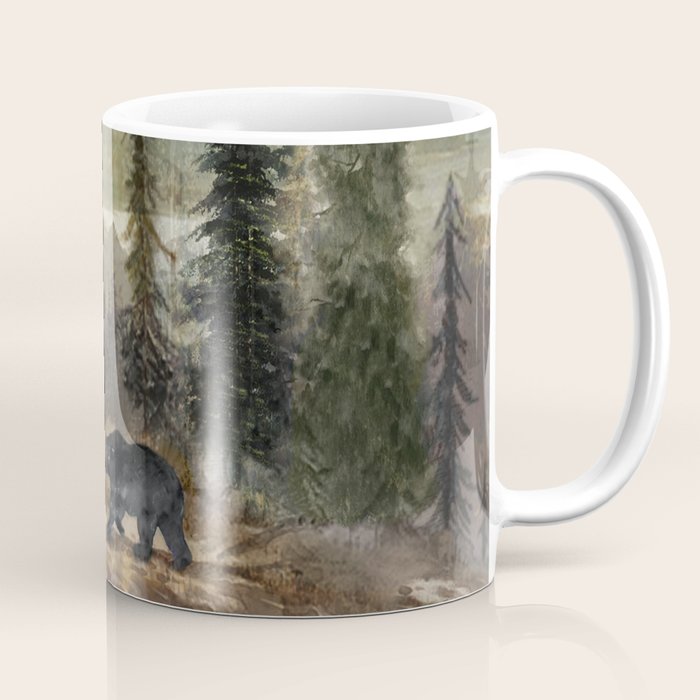 Mountain Black Bear Coffee Mug Gallery Image 1
