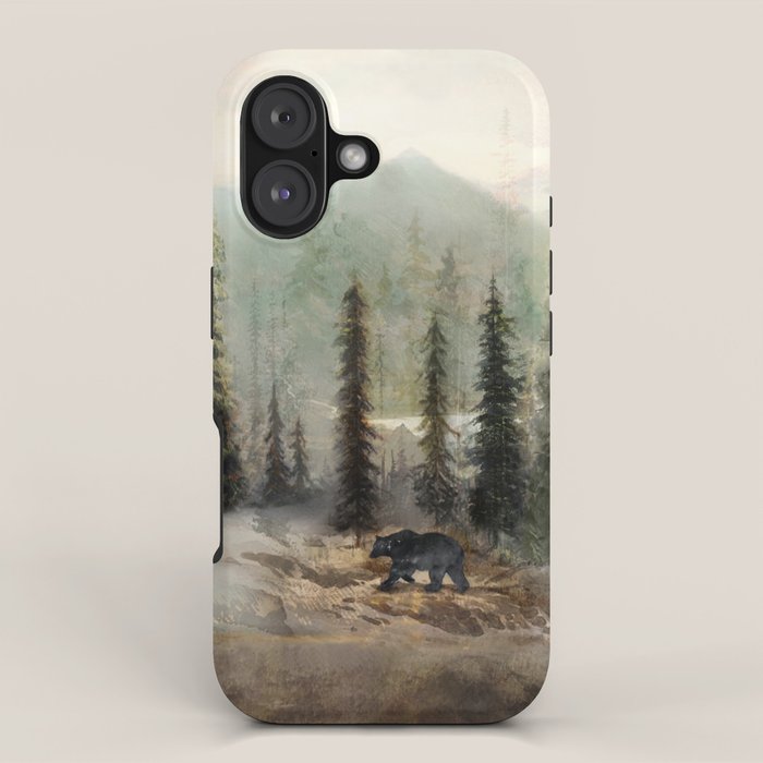 Mountain Black Bear iPhone Case Gallery Image 1