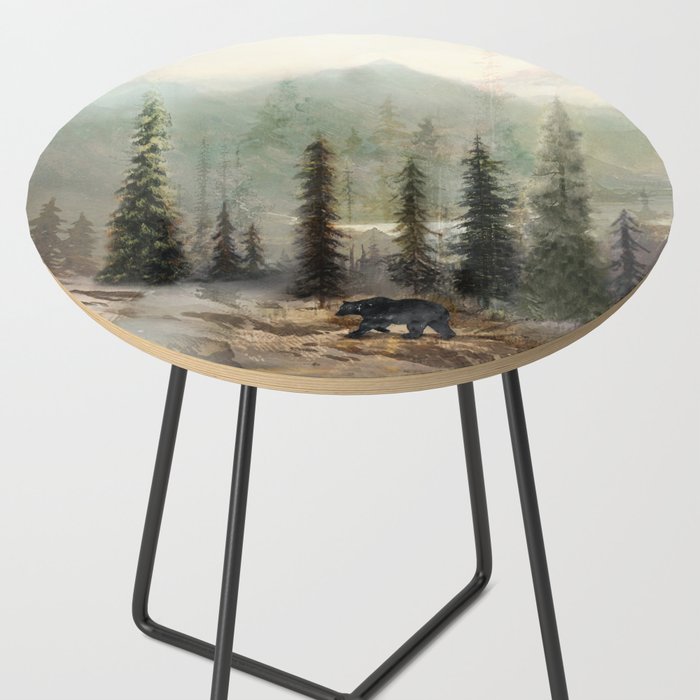 Mountain Black Bear Side Table Gallery Image 2
