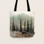 Mountain Black Bear Tote Bag Gallery Image 1