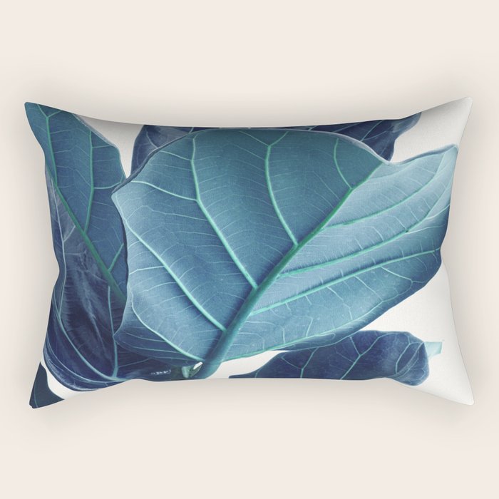 Fiddle Leaf Fig Plant - Fine Art Photography Rectangular Pillow Gallery Image 2