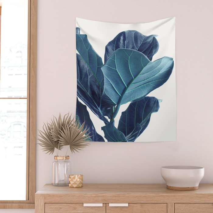 Fiddle Leaf Fig Plant - Fine Art Photography Wall Tapestry Gallery Image 2