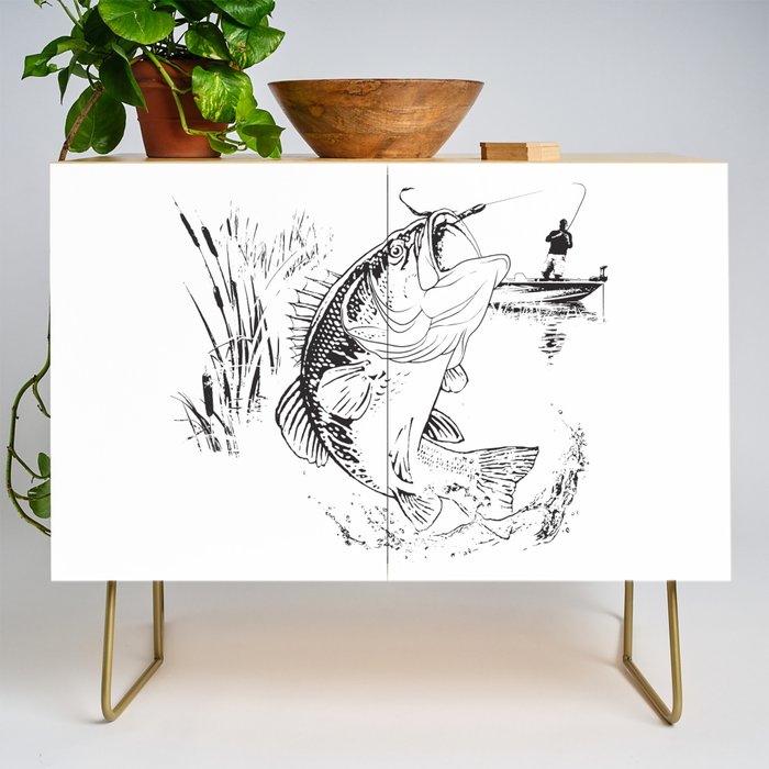 Bass Fishing Credenza Gallery Image 1