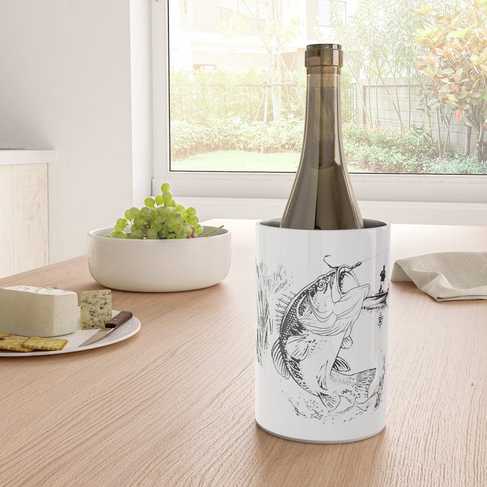 Bass Fishing Wine Chiller Gallery Image 4