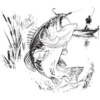 Bass Fishing Coffee Mug Gallery Image 2