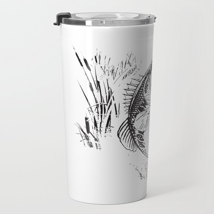 Bass Fishing Travel Mug Gallery Image 3