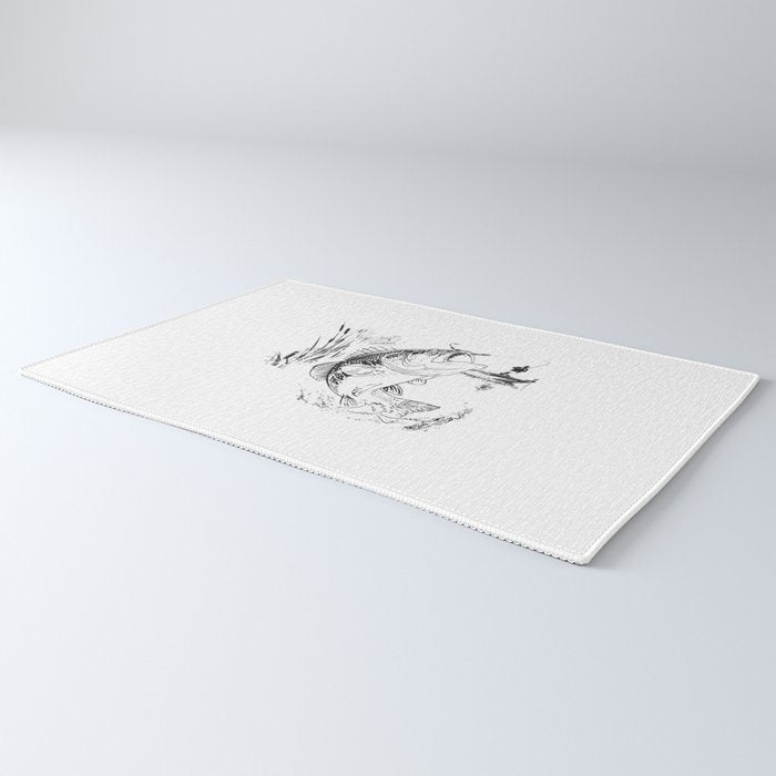 Bass Fishing Rug Gallery Image 3