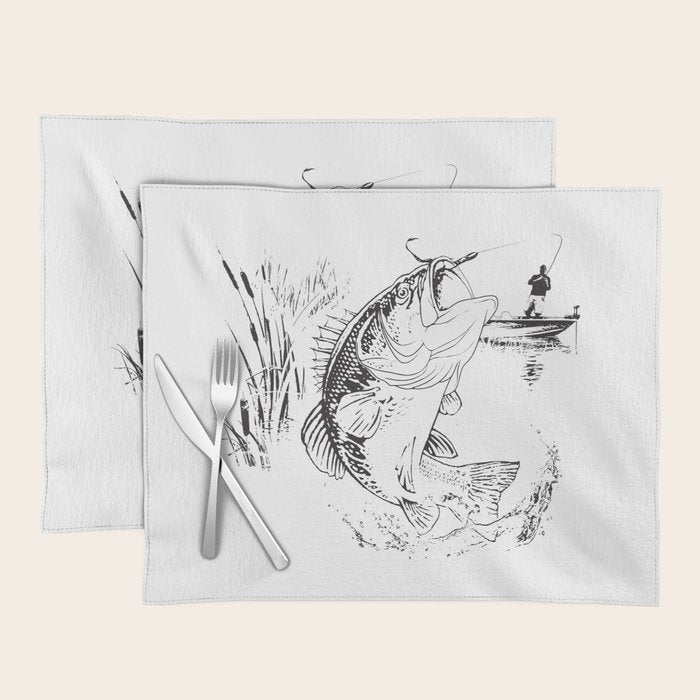 Bass Fishing Placemat