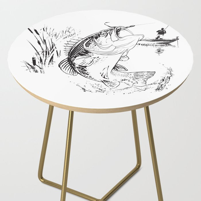 Bass Fishing Side Table Gallery Image 2