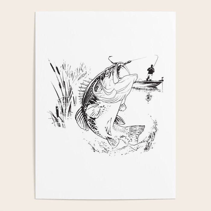 Bass Fishing Poster Gallery Image 1