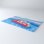 Cory cats in the swimming pool Rug Gallery Image 3