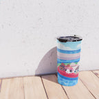 Cory cats in the swimming pool Travel Mug Gallery Image 4