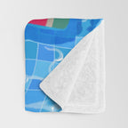 Cory cats in the swimming pool Throw Blanket Gallery Image 3