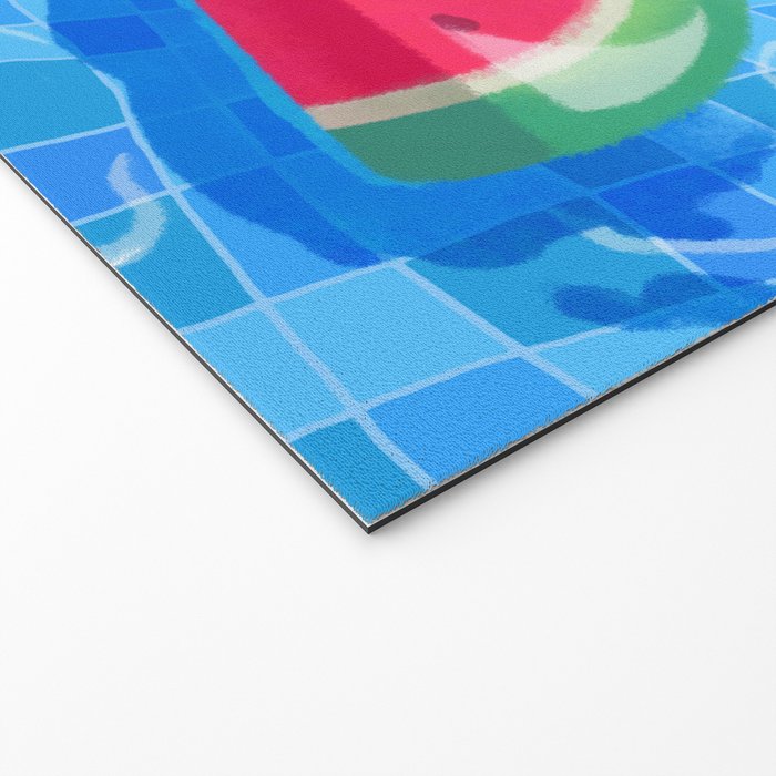 Cory cats in the swimming pool Welcome Mat Gallery Image 2