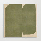 Green Object No.1 Wood Wall Art Gallery Image 1