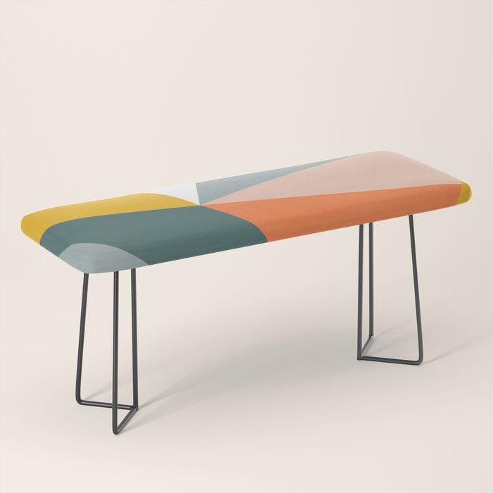 Modern Geometric 33 Bench Gallery Image 1