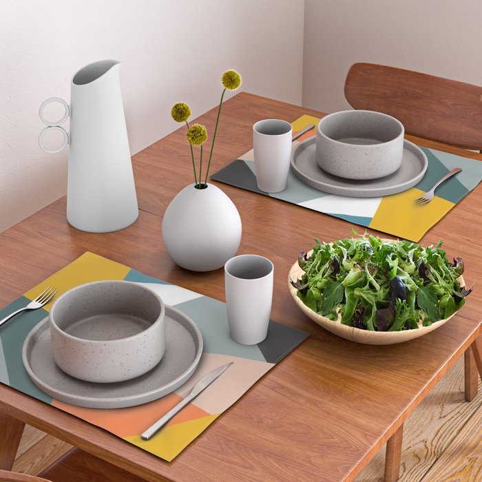 Modern Geometric 33 Placemat Gallery Image 2