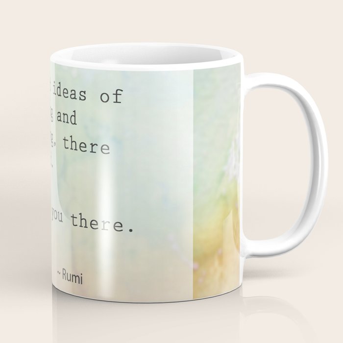 Meeting - rumi quote watercolor abstract art Coffee Mug Gallery Image 1