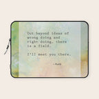 Meeting - rumi quote watercolor abstract art Laptop Sleeve Gallery Image 1