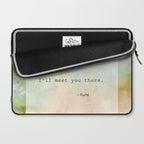Meeting - rumi quote watercolor abstract art Laptop Sleeve Gallery Image 2