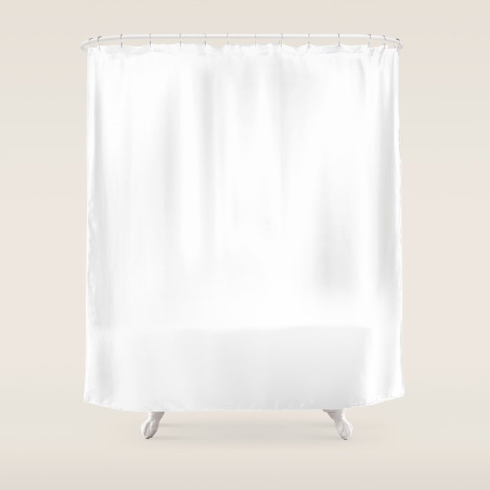 White Shower Curtain Gallery Image 1