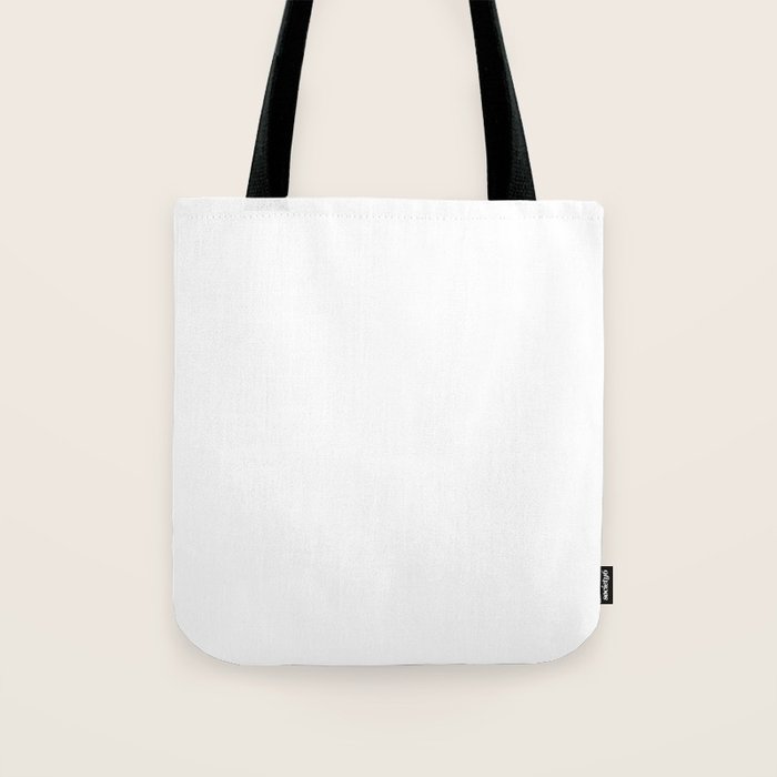 White Tote Bag Gallery Image 1