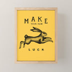 MAKE YOUR OWN LUCK Mini Art Print Gallery Image 1