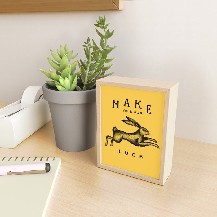 MAKE YOUR OWN LUCK Mini Art Print Gallery Image 2