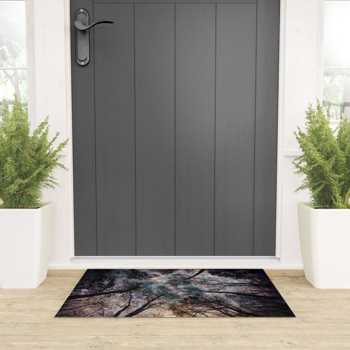 Starry Sky in the Forest Welcome Mat Gallery Image 3
